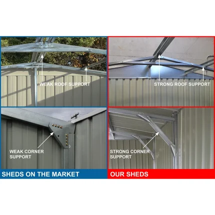 Garden Shed 3.4(W)x5.0(D)x2.3(H)m Gable Roof - Image 4
