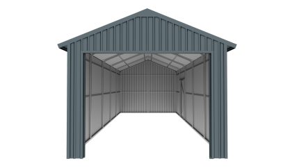 Steel Structure Shed 3.4(W)x8.4(D)x3.2(H)m Workshop Garage with Roller Door & Single Door - Image 10