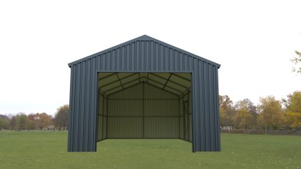 Steel Structure Shed 3.4(W)x5.9(D)x3.2(H)m Workshop Garage with Roller Door & Single Door - Image 10