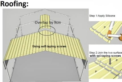 Horse Shelter 3.3(W)x3.6(D)x2.8(H)m Easy Assembly & Portable - Image 8