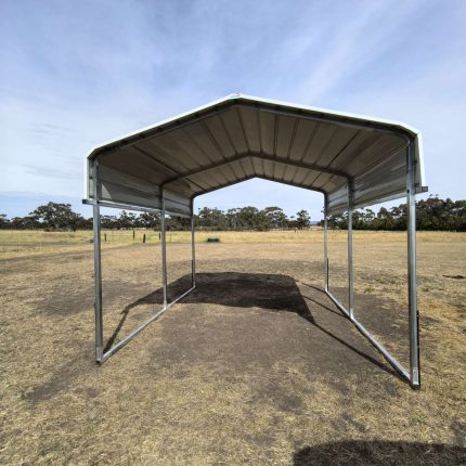 Horse Shelter 3.3(W)x3.6(D)x2.8(H)m Easy Assembly & Portable - Image 5