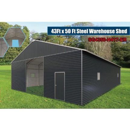 Steel Structure Shed 13.2(W)x15.0(D)x6.3(H)m Auto Roller Door & Single Door