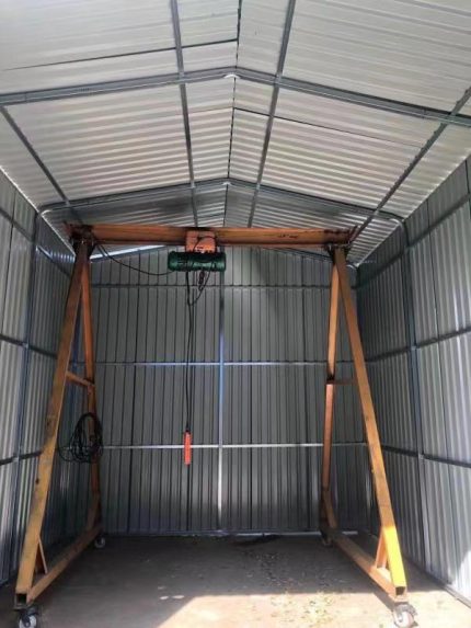 Steel Structure Shed 4.2(W)x9.7(D)x2.9(H)m Workshop Garage with Roller Door & Single Door - Image 6