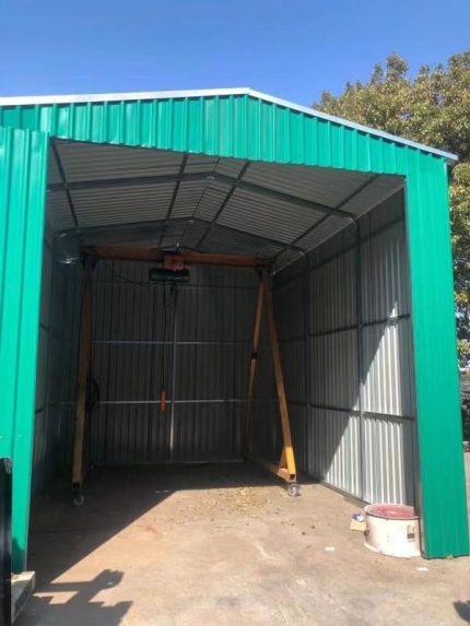 Steel Structure Shed 4.2(W)x9.7(D)x2.9(H)m Workshop Garage with Roller Door & Single Door - Image 9