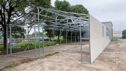 Steel Structure Shed 7.6(W)x15.0(D)x4.1(H)m Double Auto Roller Doors & Single Door - Image 13
