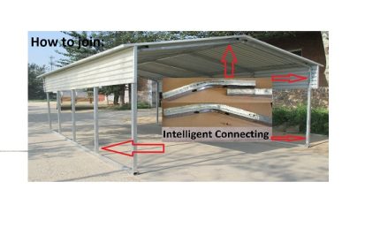 Portable Carport 8.5(W)x3.6(D)x4.2(H)m Gable Roof - Image 5