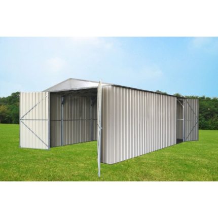 Workshop Garage Shed 4.2(W)x11.0(D)x2.5(H)m Double Barn Doors & Single Door