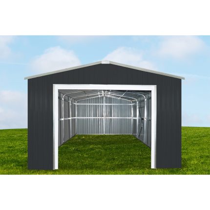 Steel Structure Workshop Garage Shed 4.2(W)x19.5(D)x2.9(H)m Single & Roller Door