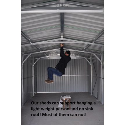 Workshop Garage Shed 4.2(W)x11.0(D)x2.5(H)m Double Barn Doors & Single Door - Image 2