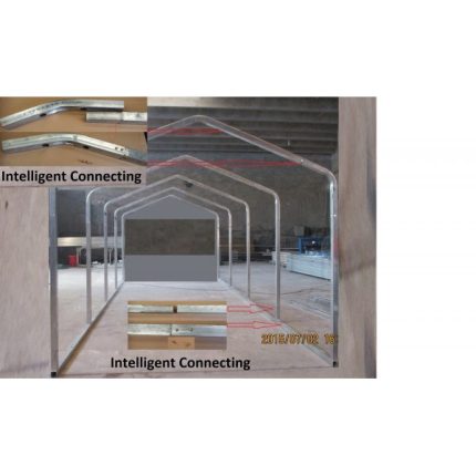 Portable Carport 8.5(W)x12.6(D)x4.2(H)m Wrapped Roof - Image 6