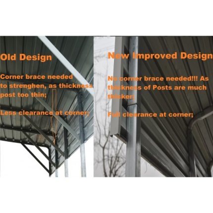 Portable Carport 3.5(W)x10.8(D)x3.5(H)m Gable Roof - Image 8