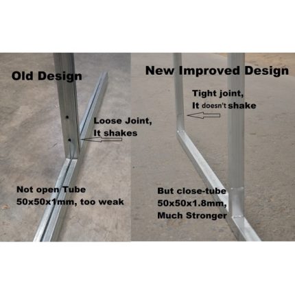 Portable Carport 3.3(W)x10.8(D)x3.5(H)m Wrapped Roof - Image 10